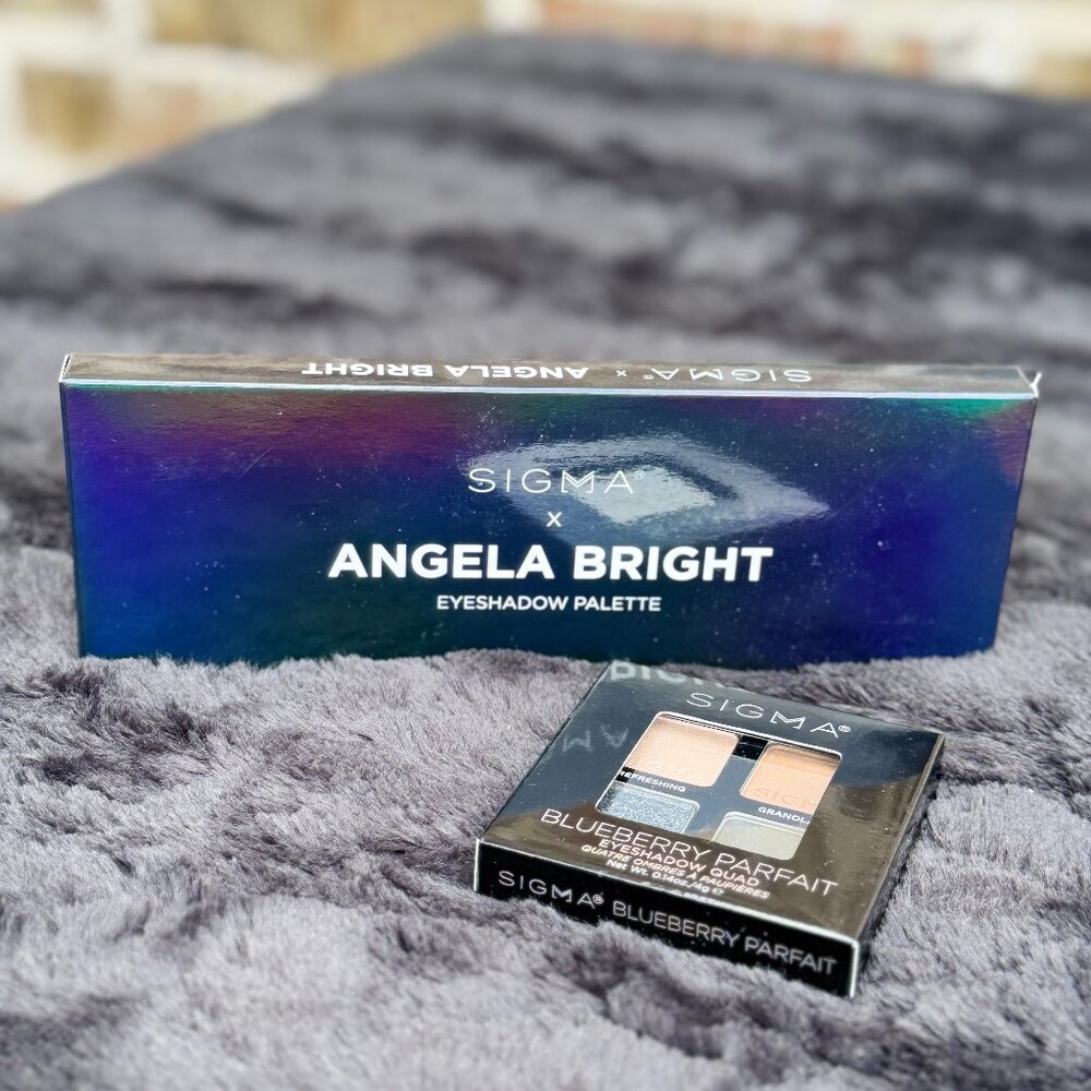 BRAND NEW! 2 Sigma Eyeshadow Palettes - Sigma x Angela Bright and Sigma Blueber - Picture 2 of 8